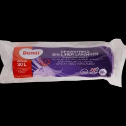 Prullenbakken* Dumil trekband vuilniszakken Lavendel 30 liter | Action NL