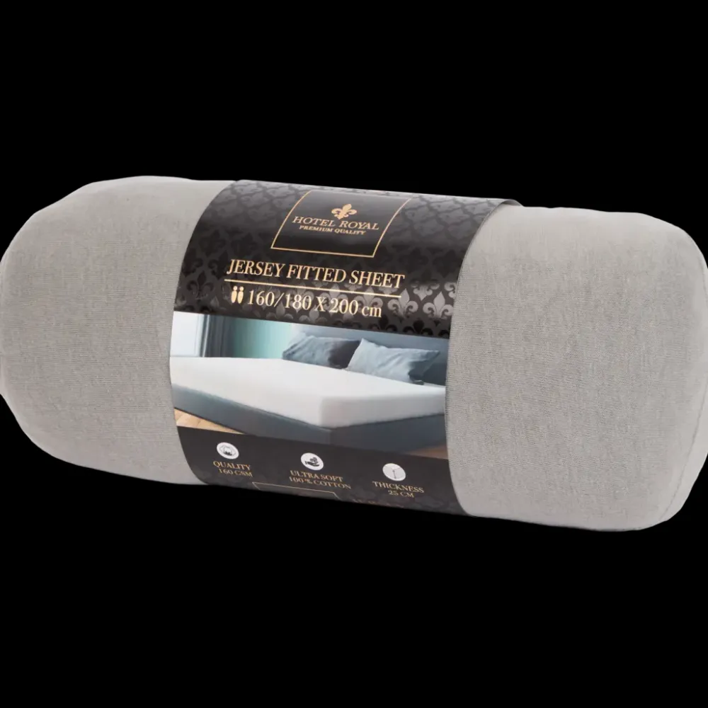 Beddengoed*Hotel Royal jersey hoeslaken 180 x 200 cm | Action NL
