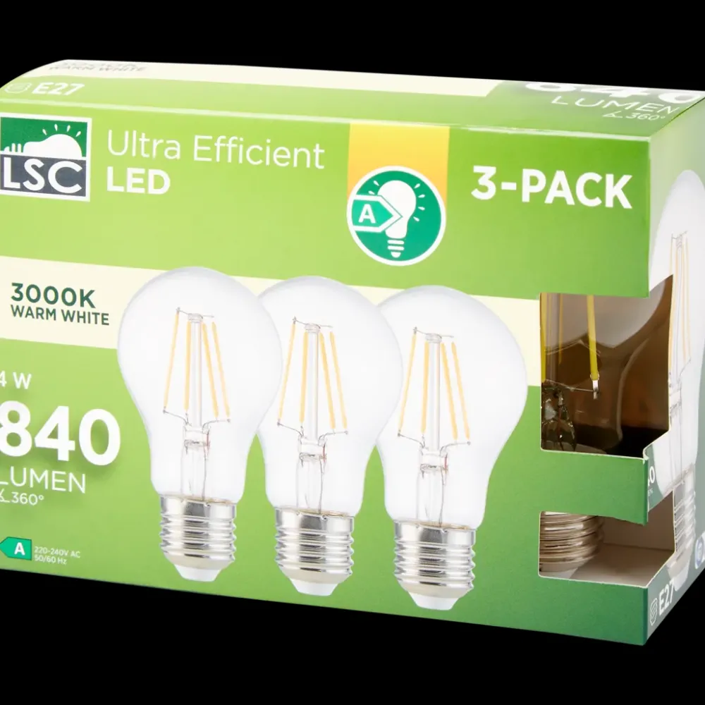 Verlichting*LSC filament-lampen 4 watt 840 lm | Action NL