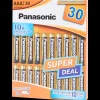 Batterijen*Panasonic alkaline batterijen AAA 30 Stuks | Action NL