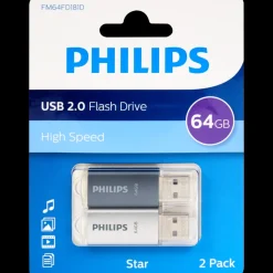 Geheugenkaarten*Philips USB-sticks 64 gigabytes | Action NL