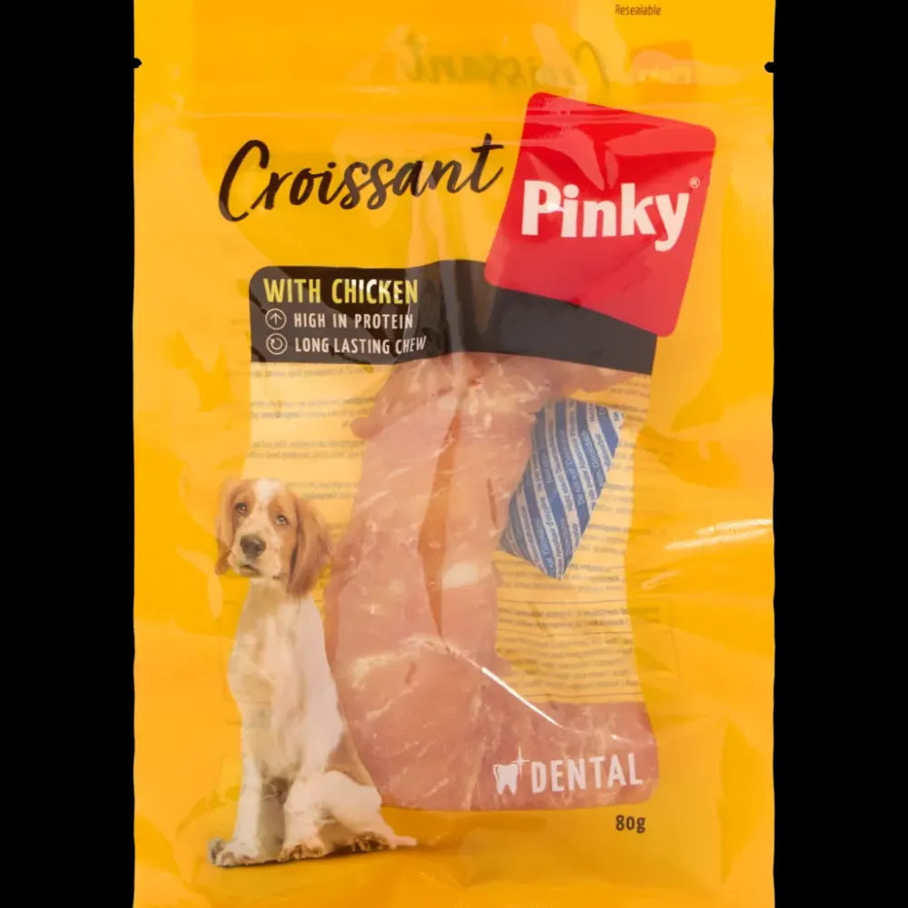Dierenvoeding* Pinky rawhide croissant hondensnack | Action NL