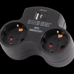 Verlengsnoeren*Pro-max dubbele wandstekker | Action NL