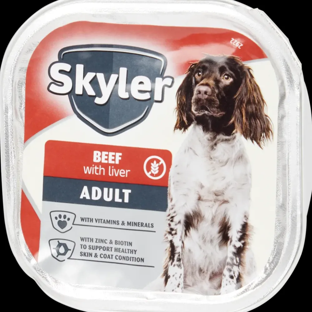 Dierenvoeding*Skyler hondenvoer paté Rund & Lever | Action NL