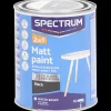 Verf*Spectrum 2-in-1 matte verf Zwart Zwart 750 ml | Action NL