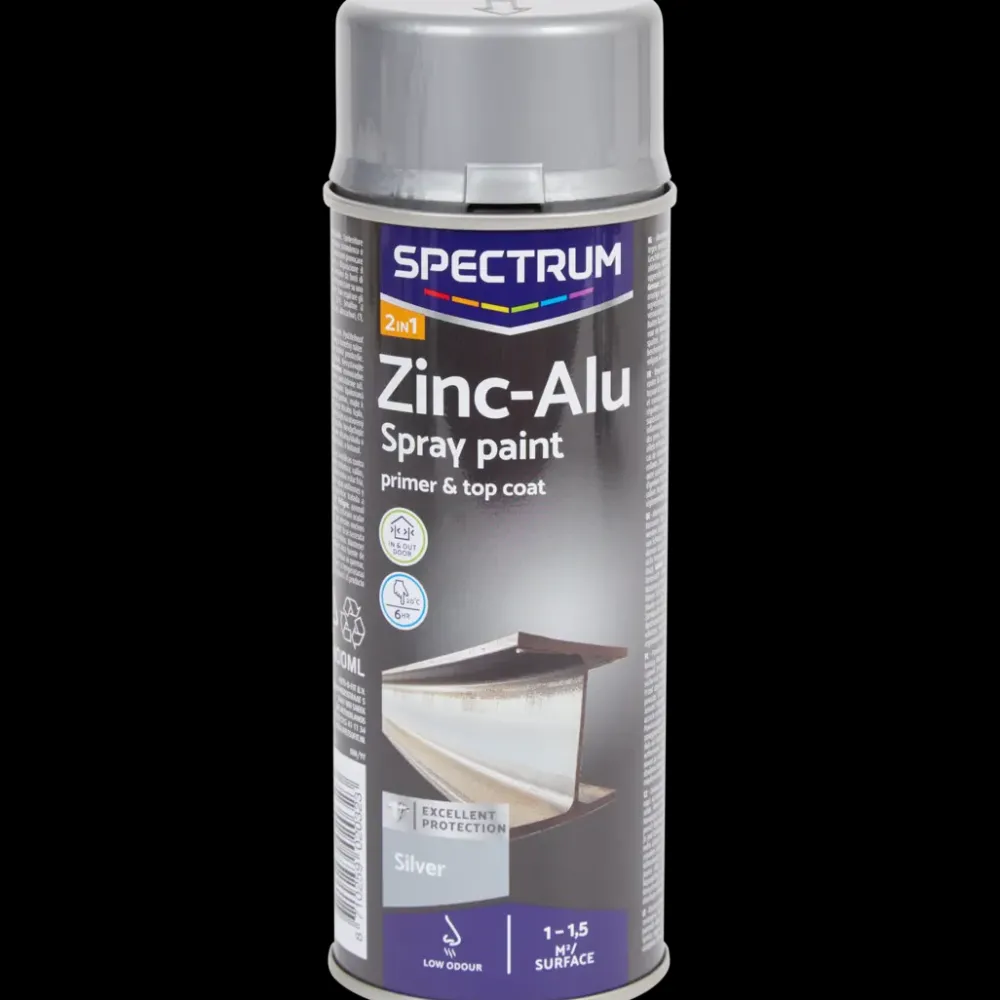 Verf*Spectrum zink-alu spuitverf zilver Zilver | Action NL
