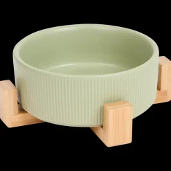 Dierenbenodigdheden* Voerbakje met bamboe standaard | Action NL